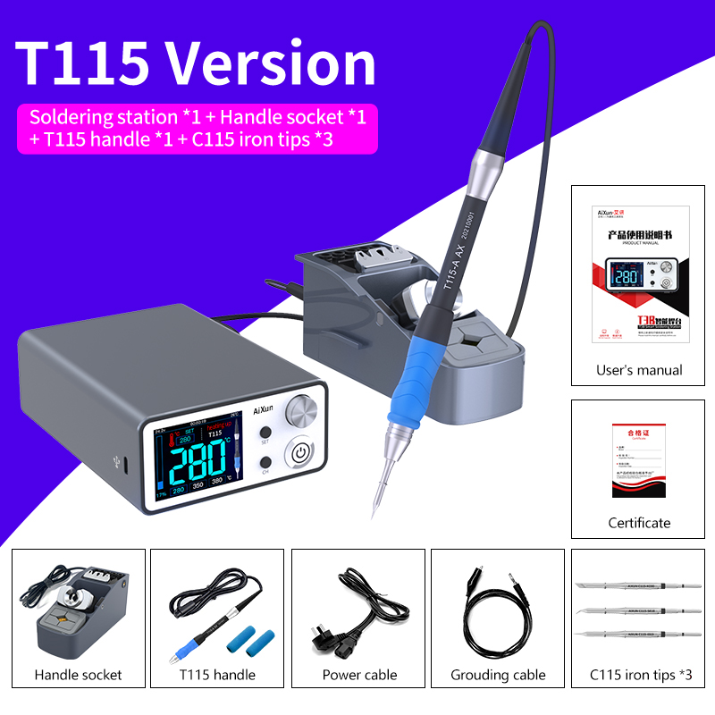 T3B 스마트 DIY 전자 제품 수리용 납땜 스테이션, - Electronics Repair In Usa 리뷰 및 가격